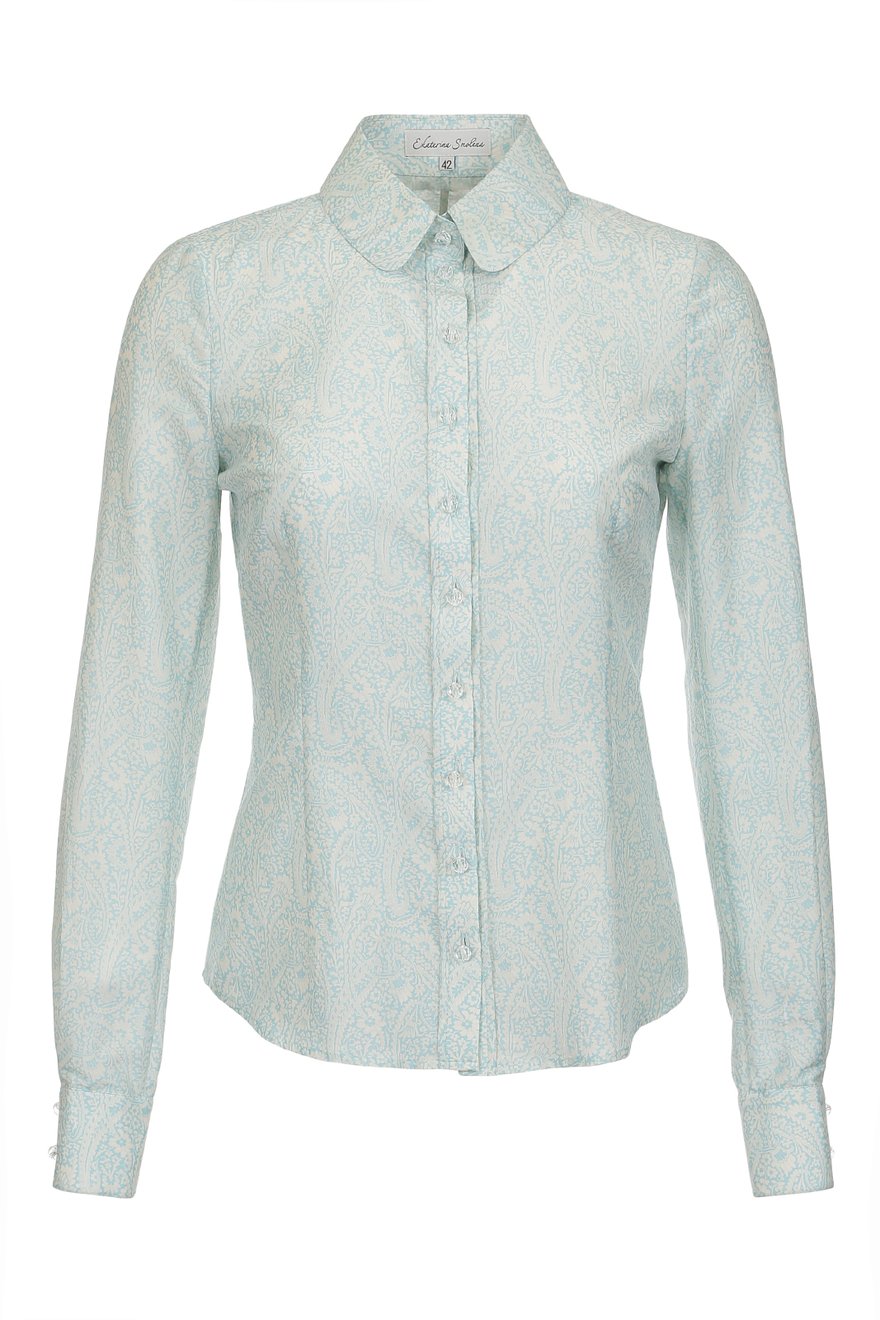 Блуза классического кроя с узором "пейсли" www.EkaterinaSmolina.ru