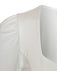 Блуза трикотажная белого цвета с фигурным вырезом и пышным рукавом www.EkaterinaSmolina.ru