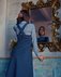 Сарафан из жаккарда с орнаментом, темно-синего цвета www.EkaterinaSmolina.ru