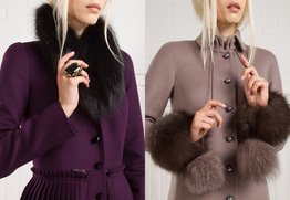 Купить зимнее пальто с мехом