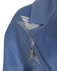 Пальто с вышивкой "Птицы", голубое www.EkaterinaSmolina.ru