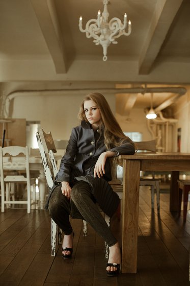 Пальто с юбкой &quot;плиссе&quot;, серое www.EkaterinaSmolina.ru