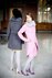 Пальто-фрак с цельнокроеным рукавом, розовый жаккард, меховой воротник www.EkaterinaSmolina.ru