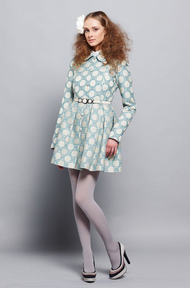Пальто-платье &quot;тюльпанчик&quot; с короткой юбкой, жаккард. www.EkaterinaSmolina.ru