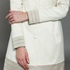 Плащ со встречными складками, бежевый
