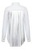 Блуза белая с декоративной вставкой плиссе серебряного цвета на спинке www.EkaterinaSmolina.ru