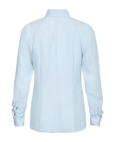 Блуза без утепления светло-голубого цвета
