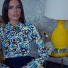 Блуза с акварельным принтом