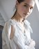 Белая блуза с вырезами на плечах www.EkaterinaSmolina.ru