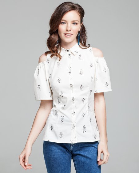 Блуза с открытой линией плеч