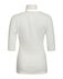 Блуза трикотажная белого цвета с декоративным вырезом на груди www.EkaterinaSmolina.ru