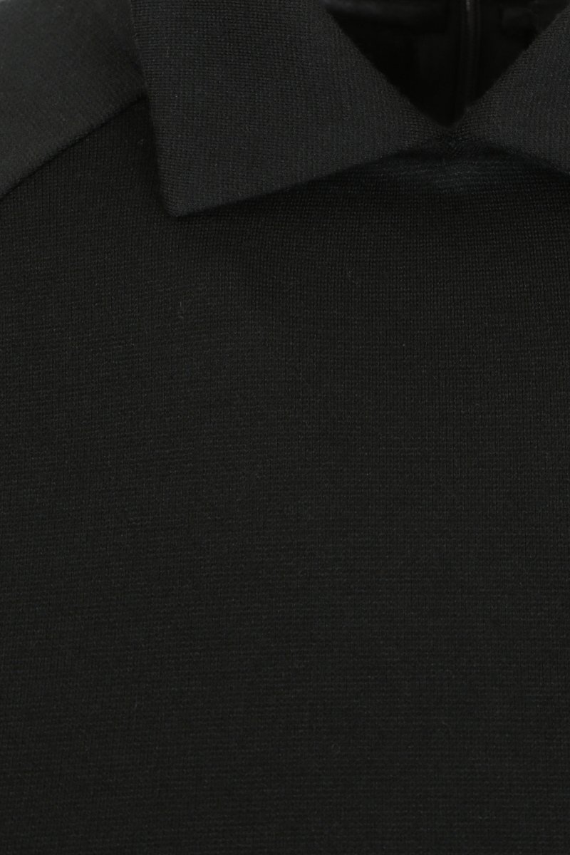 Блуза трикотажная с рукавом-реглан черного цвета