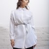 Блуза прямого кроя, белого цвета