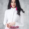  Блуза из хлопка с воротником сложного кроя