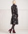 Демисезонное пальто с вышитыми цветами, черно-коричневое. www.EkaterinaSmolina.ru