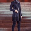 Двустороннее пальто с юбкой-плиссе