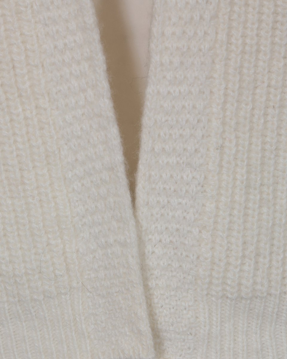 Кардиган белого цвета из высококачественной шерсти