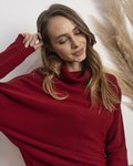 Трикотажное платье макси красного цвета