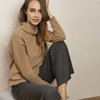 Джемпер из премиальной шерсти бежевого цвета