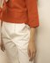 Джемпер оранжевого цвета с накладным карманом www.EkaterinaSmolina.ru