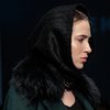 Косынка-капюшон букле черного цвета
