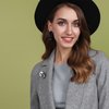 Серый кардиган с длинными лацканами