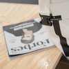 Кардиган в спортивном стиле с молниями на плечах молочного цвета