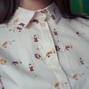 Классическая блуза с принтом "Гимнастки"