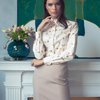 Классическая блуза с принтом "Гимнастки"