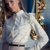 Классическая блуза с принтом "прогулка в парке"