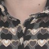 Комбинезон из вискозы, с принтом "сердце"