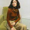 Косынка-капюшон цвета кэмел
