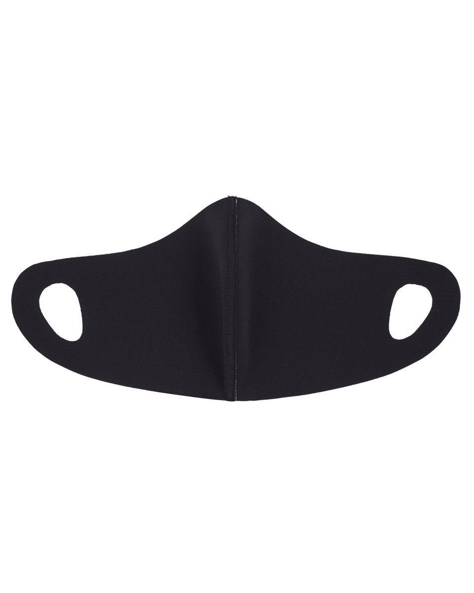 Мужская многоразовая маска черно-серого цвета