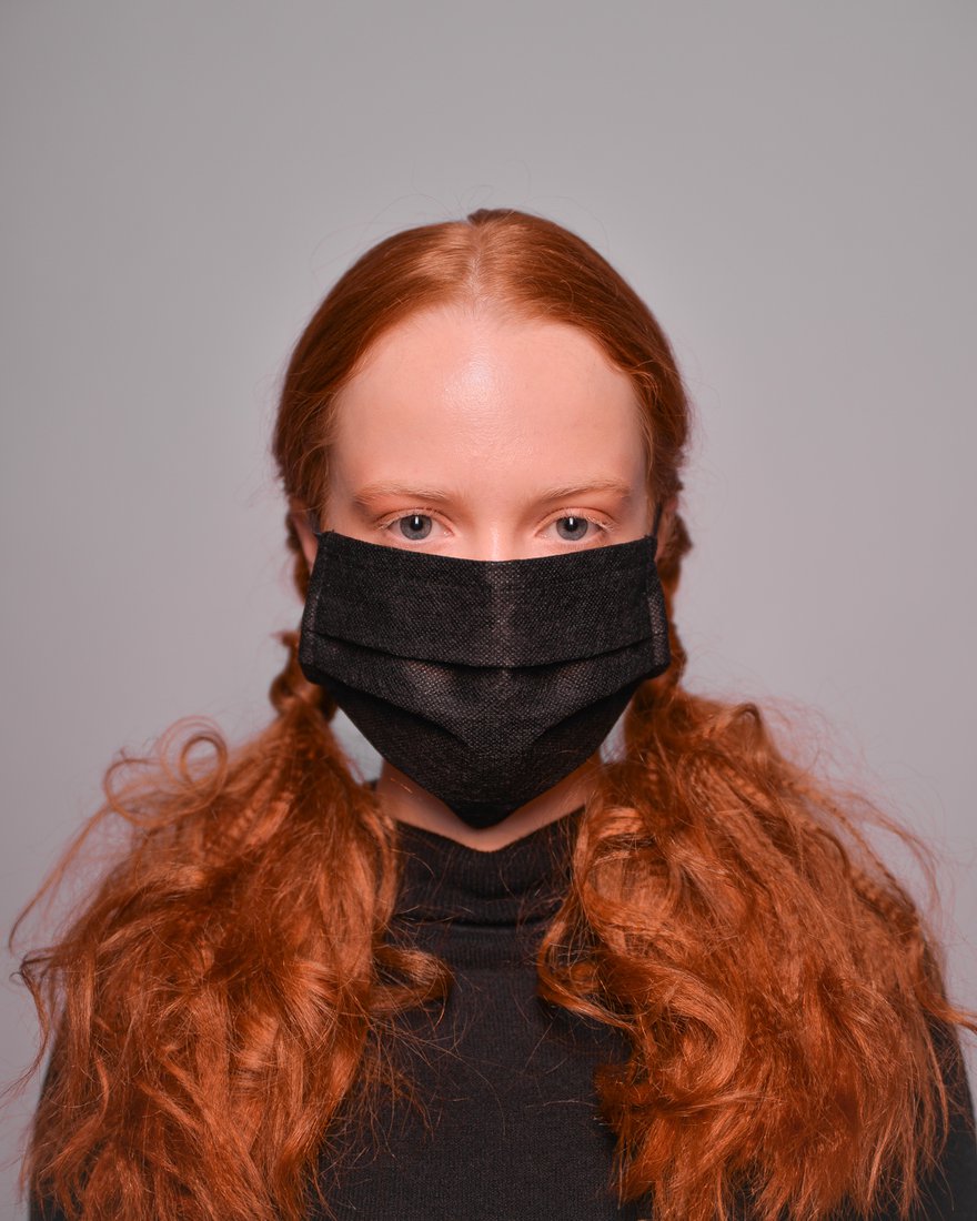Многоразовая маска черного цвета www.EkaterinaSmolina.ru