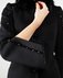 Пальто черного цвета с бусинами на рукавах www.EkaterinaSmolina.ru