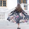 Пальто из кашемира с цветочным принтом. Лимитированный выпуск