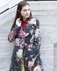 Пальто из кашемира с цветочным принтом. Лимитированный выпуск www.EkaterinaSmolina.ru