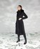 Зимнее пальто с ажурной юбкой плиссе, черного цвета www.EkaterinaSmolina.ru