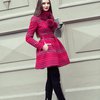 Пальто из жаккарда с пышной юбкой