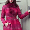Пальто из жаккарда с пышной юбкой