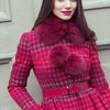 Пальто из жаккарда с пышной юбкой