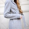 Пальто-кардиган серого цвета