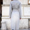 Пальто-кардиган серого цвета