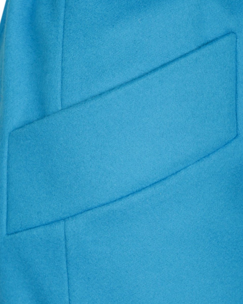 Пальто кардиган бирюзового цвета