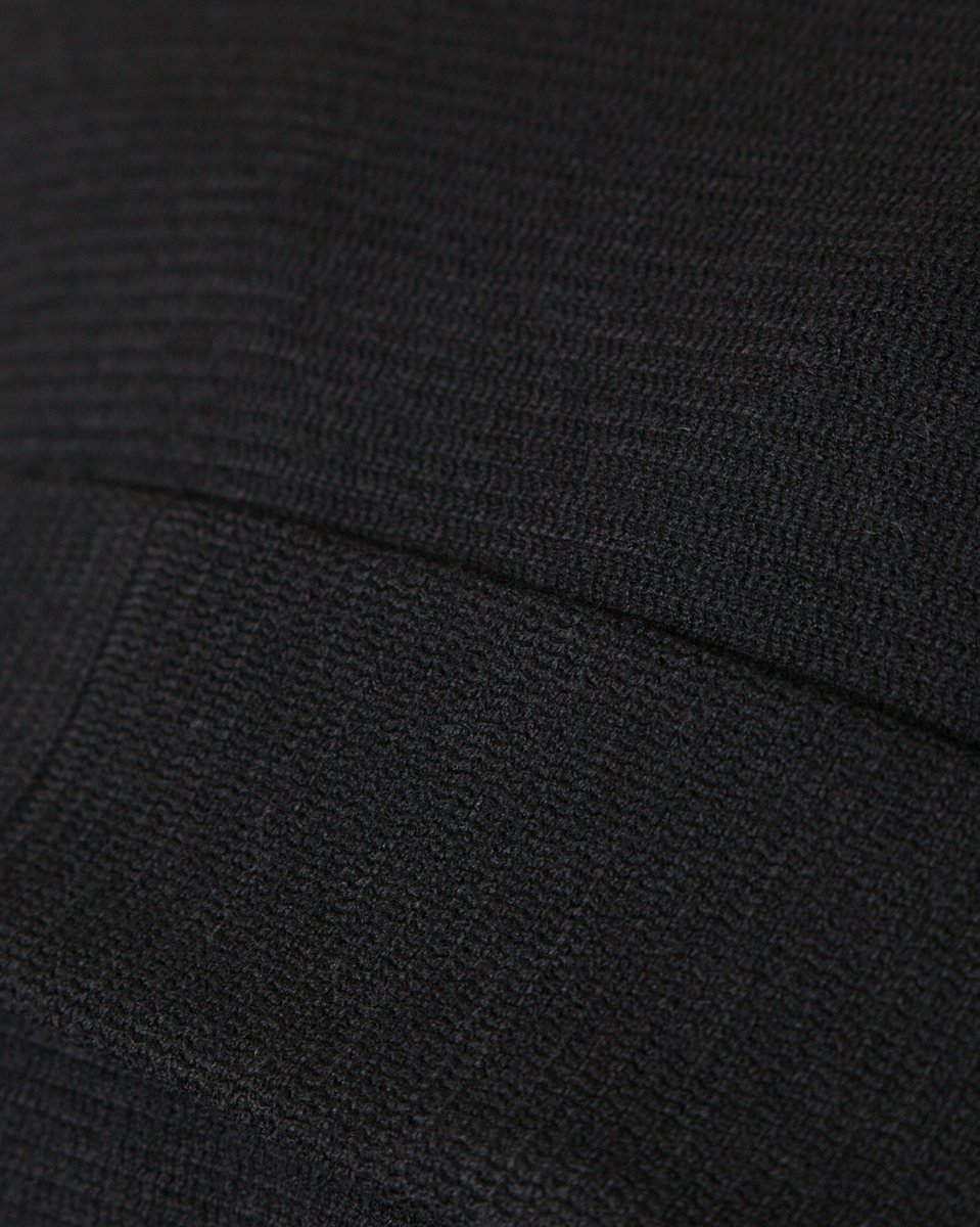 Пальто-кимоно черного цвета со съемным капюшоном