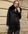 Укороченное пальто-косуха с меховым воротником www.EkaterinaSmolina.ru