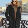 Мужское пальто прямого силуэта черного цвета