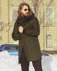 Мужское пальто прямого силуэта цвета хаки www.EkaterinaSmolina.ru