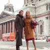 Зимнее пальто с меховым воротником