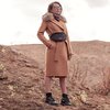 Зимнее пальто с меховым воротником